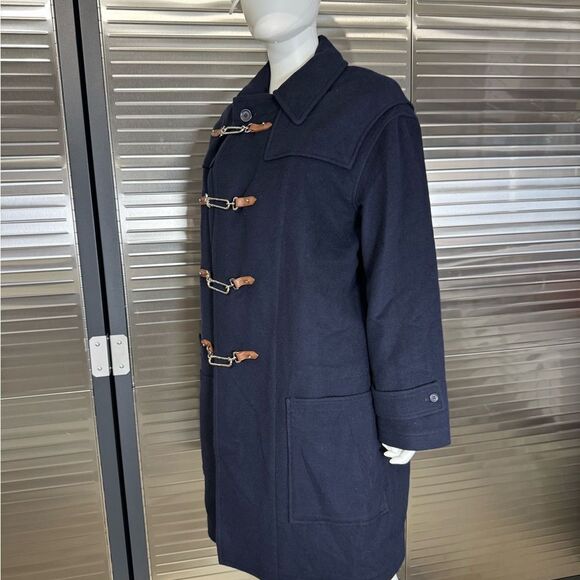 RALPH LAUREN Purple Label Fintona Wool Toggle Buckle Coat Size 4 - Picture 3 of 10